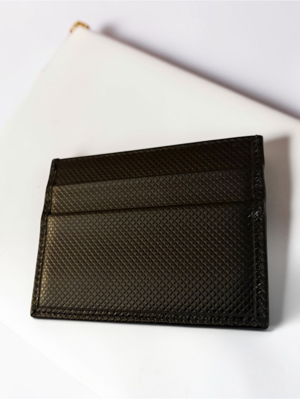 Chopard Black Textured Leather Card Holder